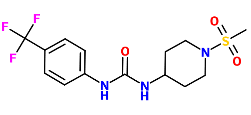(图片) MC085004 1-[1-(Methylsulfonyl)-4-piperidinyl]-3-(4-CF3-Ph)urea